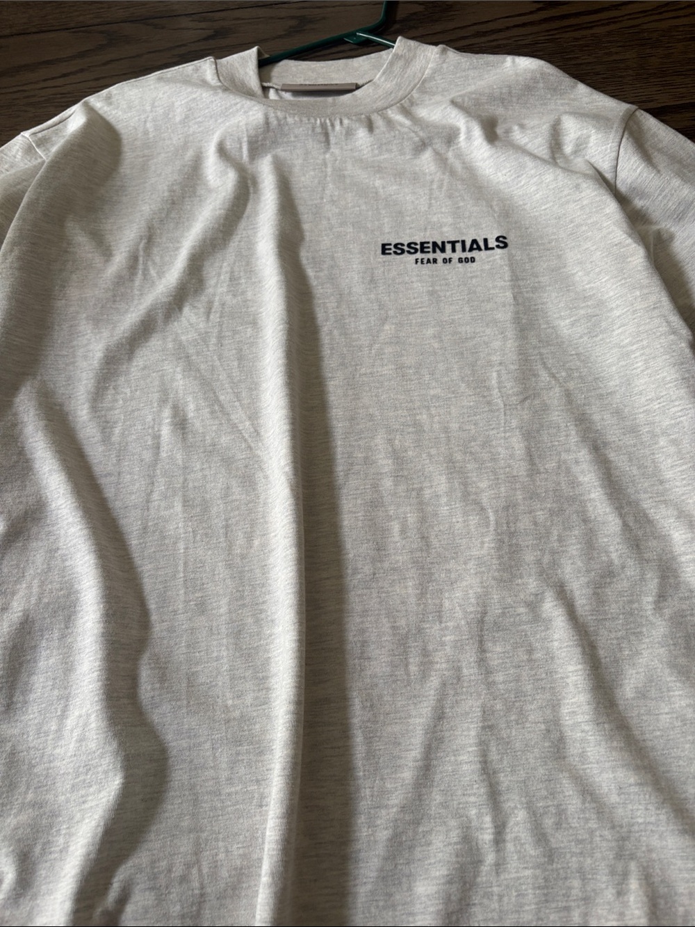 Fear of God ESSENTIALS Cream/Off-White Long Sleeve Logo Tee